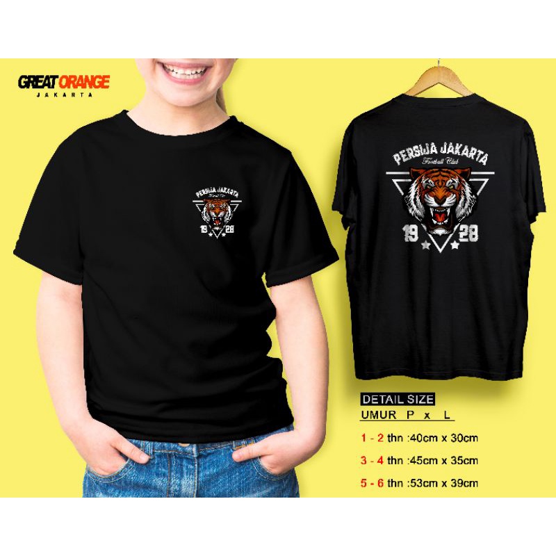 Tshirt Persija Kids | kaos Persija Anak | kaos Anak | Kaos kids