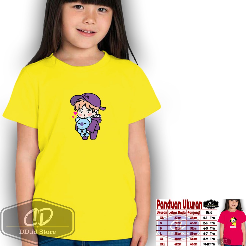 Baju KOYA Anak / Baju BTS / Baju BT21 / Kaos Anak / Kaos KOYA / Baju Anak BTS / BTS RM / BTS RM