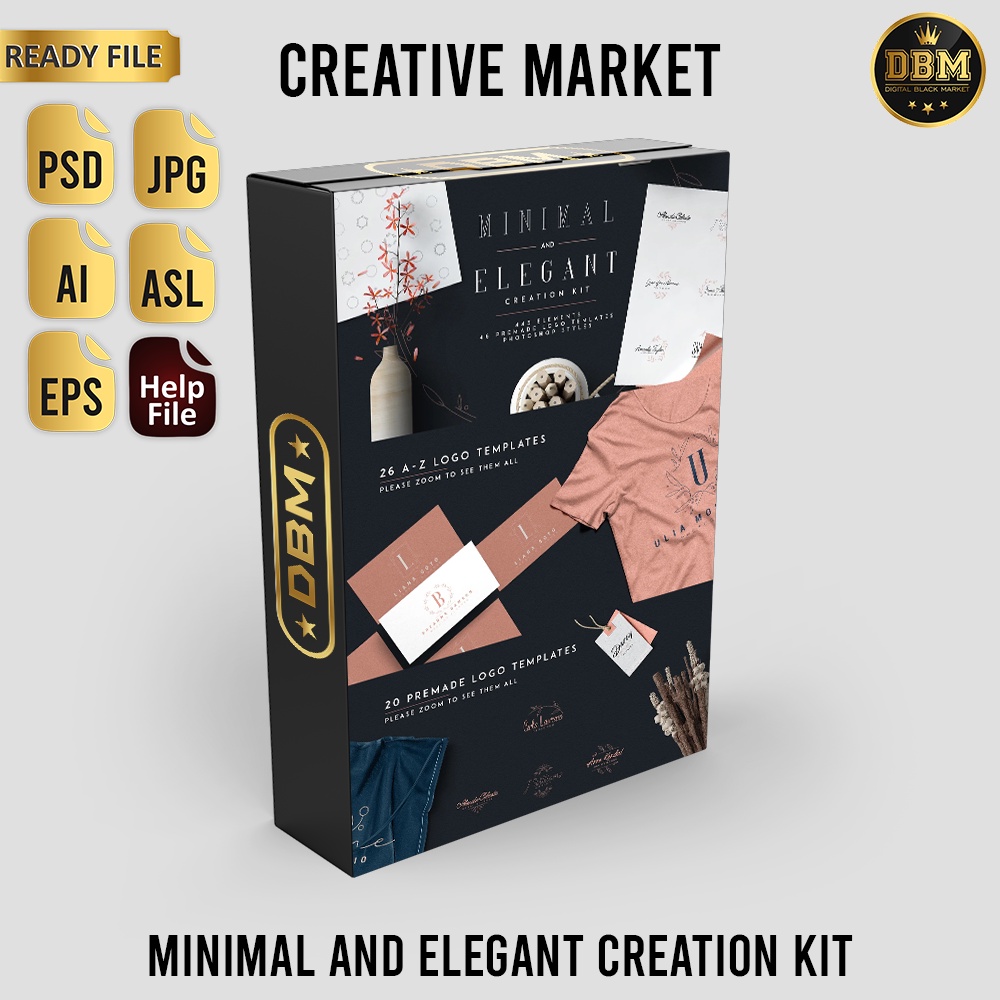 Minimal and Elegant Creation Kit - Photoshop &amp; Illustrator