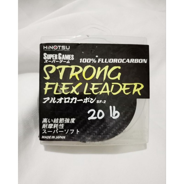SHOCK LEADER HINOTSU STRONG FLEX FLUOROCARBON 100 % 20 LB
