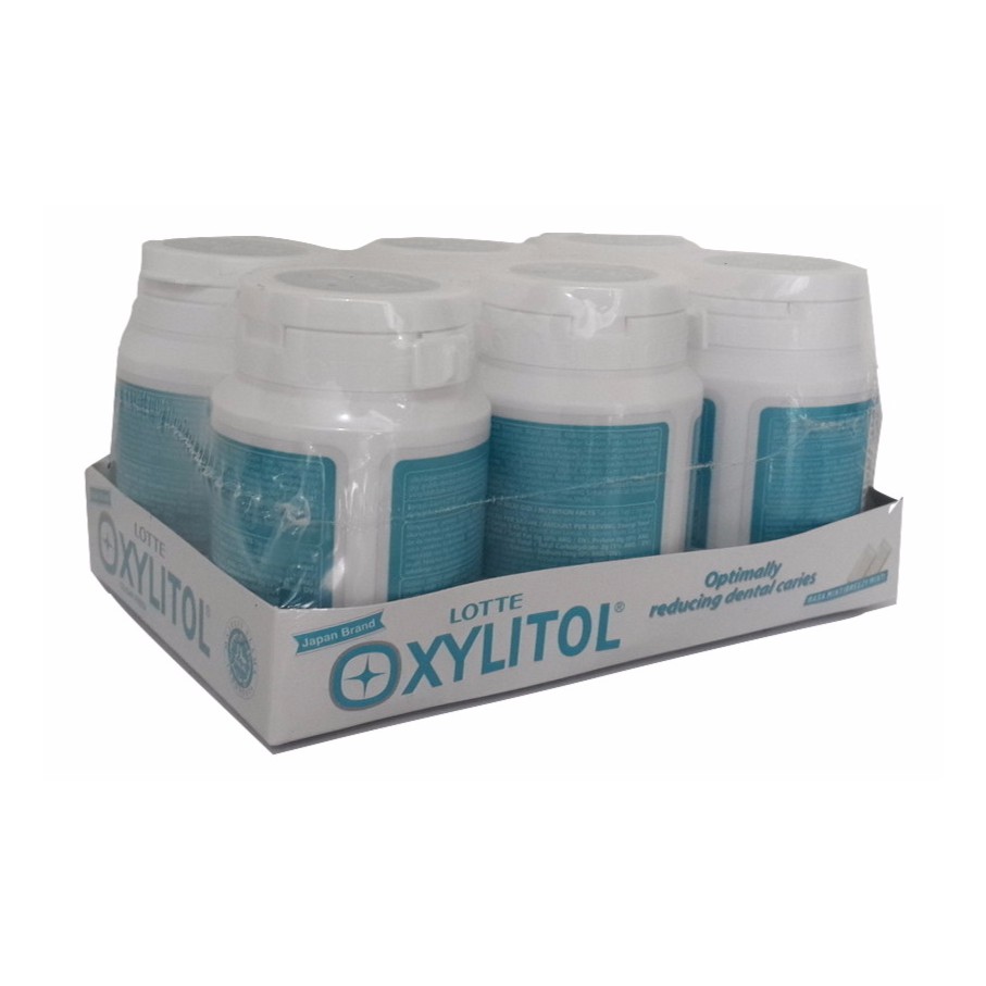 

Lotte Xylitol Botol Breezy Mint 6x58gr