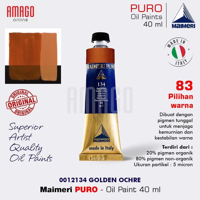 MAIMERI PURO - OIL PAINT - GOLDEN OCHRE - 40ML - M0012134