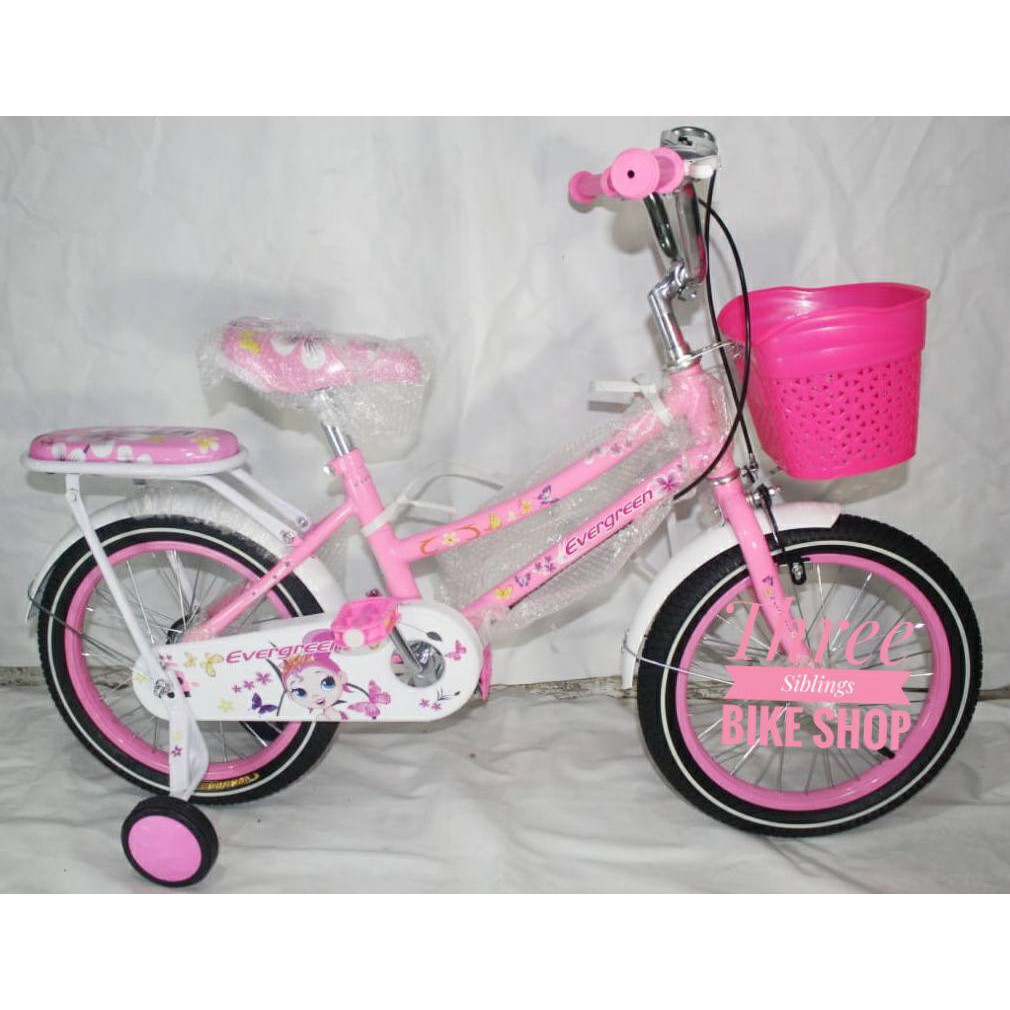 SEPEDA ANAK EVERGREEN 16 INCH WARNA PINK