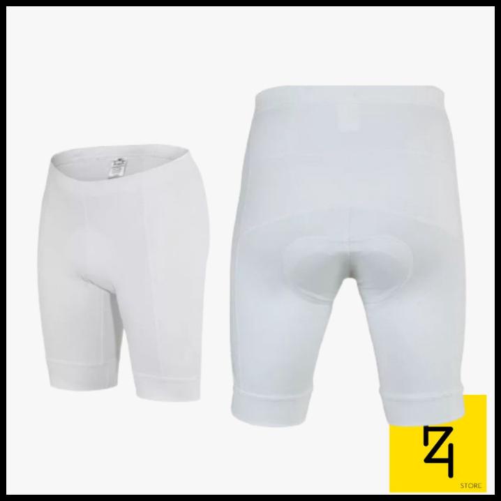Celana Sepeda Roadbike Padding Putih Polos Ukuran M L Xl Xxl 4L
