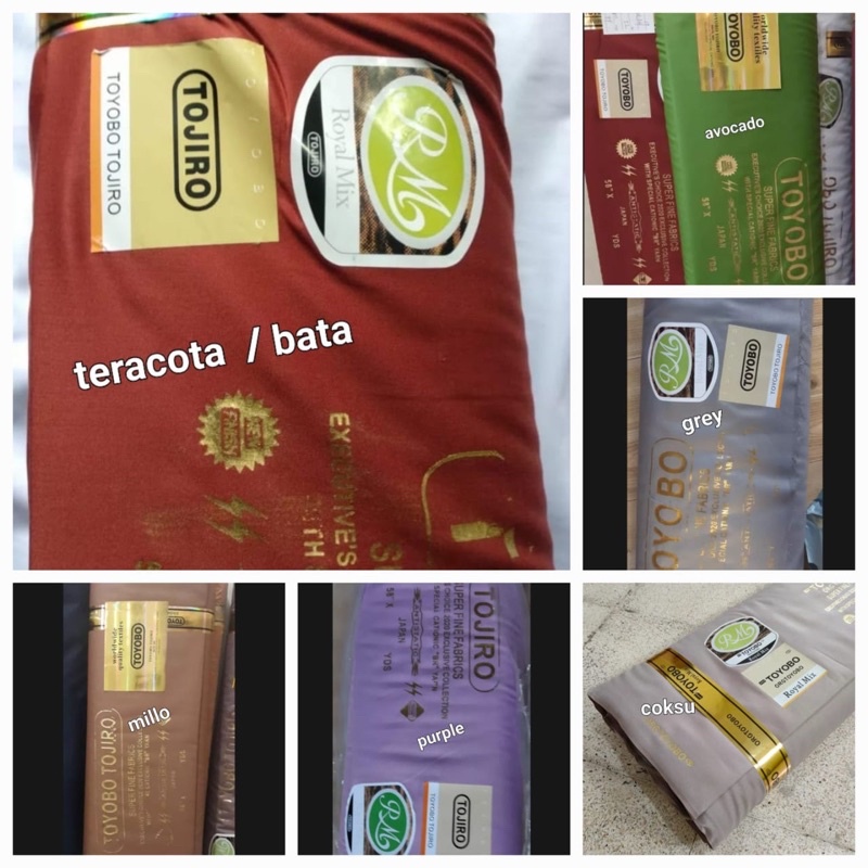 kain katun polos toyobo premium kain hem kain toyobo meteran