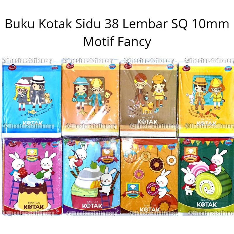 

Buku Kotak Sidu 38 Lembar SQ 10mm ( 1 Pack isi 10 Pcs)