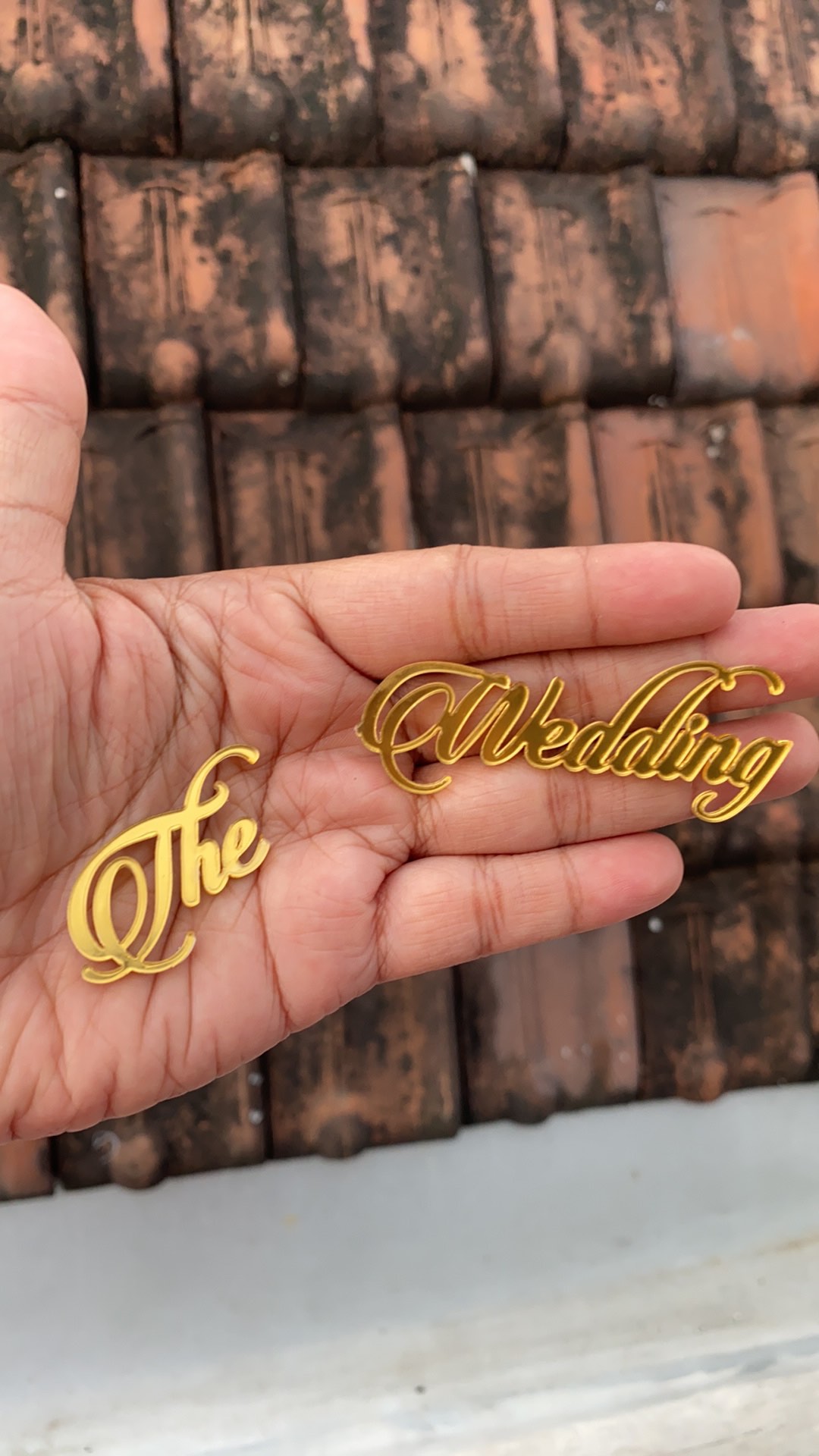 Rs 10 X 2,5 Cm The Wedding Latin Emas / Perak / Mahar / Dekorasi / Seserahan / Scrapbook