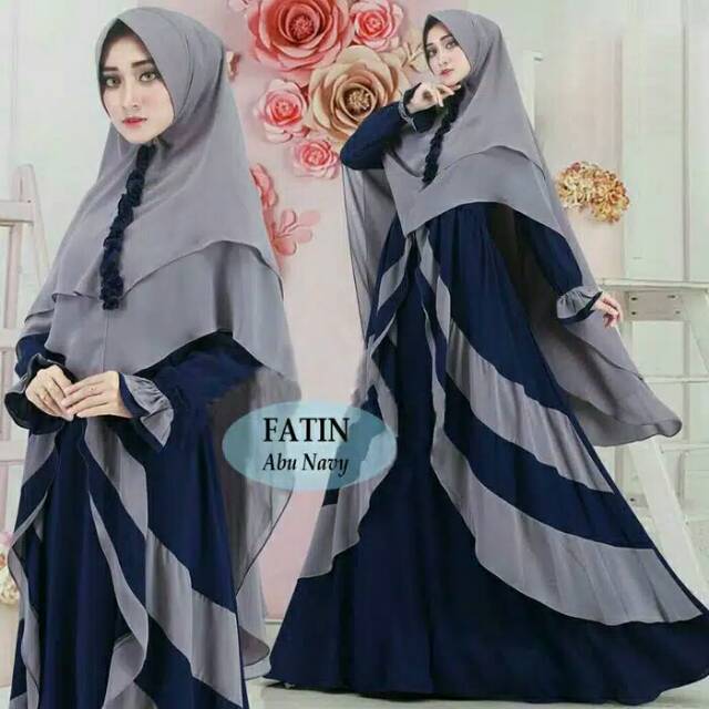 Ns FC Najibah Gamis Syari putih Benhur Abu Toska Navy Maroon Hujan Muslim