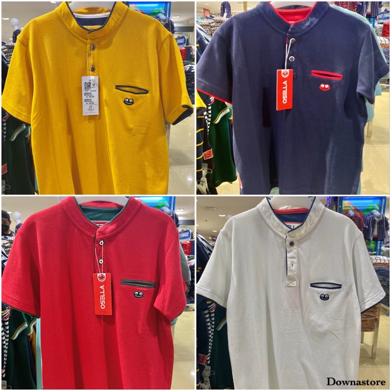 Kaos krah sanghai anak laki-laki Osella kids (4-16th)