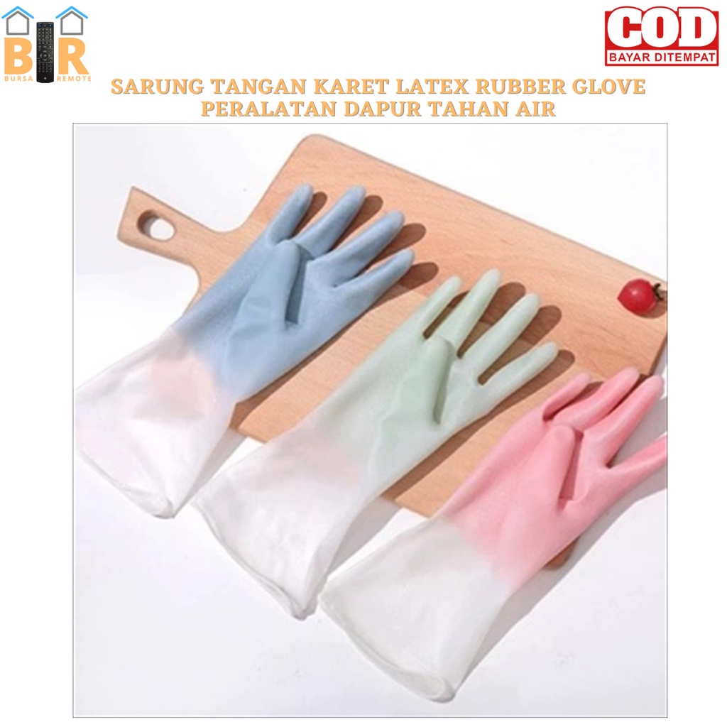 Sarung Tangan Cuci Piring Karet / Sarung Tangan Berkebun Latex / Sarung Tangan Tebal Dapur Serbaguna