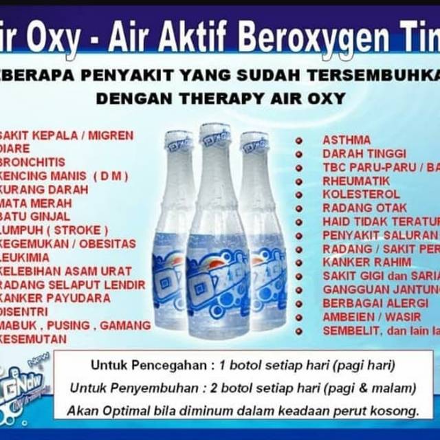 Air Mineral Ber Oksigen Oxgndw Cjdw Air Minum Kesehatan Oxygen Mineral Water Shopee Indonesia