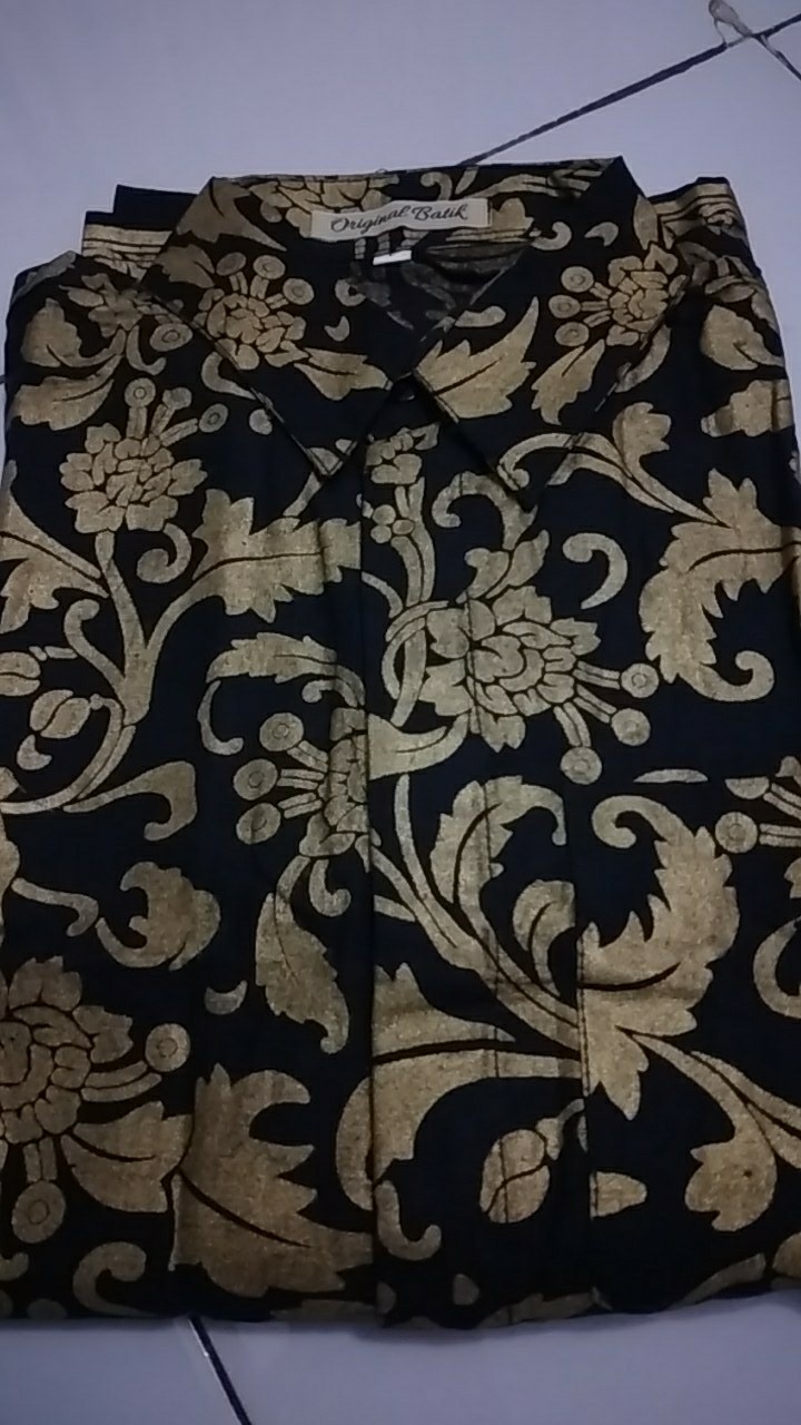 Kemeja Batik Pria Lengan Panjang Bakung Cilik