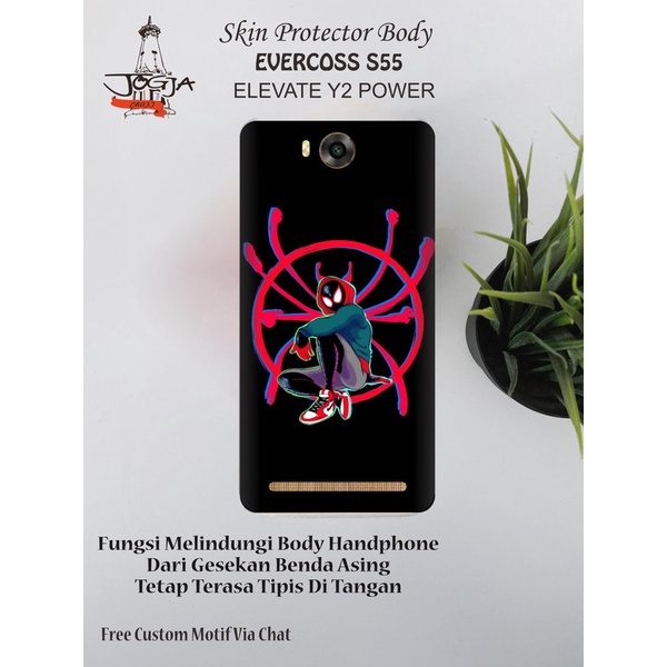 Dapat 2Pcs Garskin HP Evercoss S55 Elevate Y2 Power motif anime - Free Custom Motif