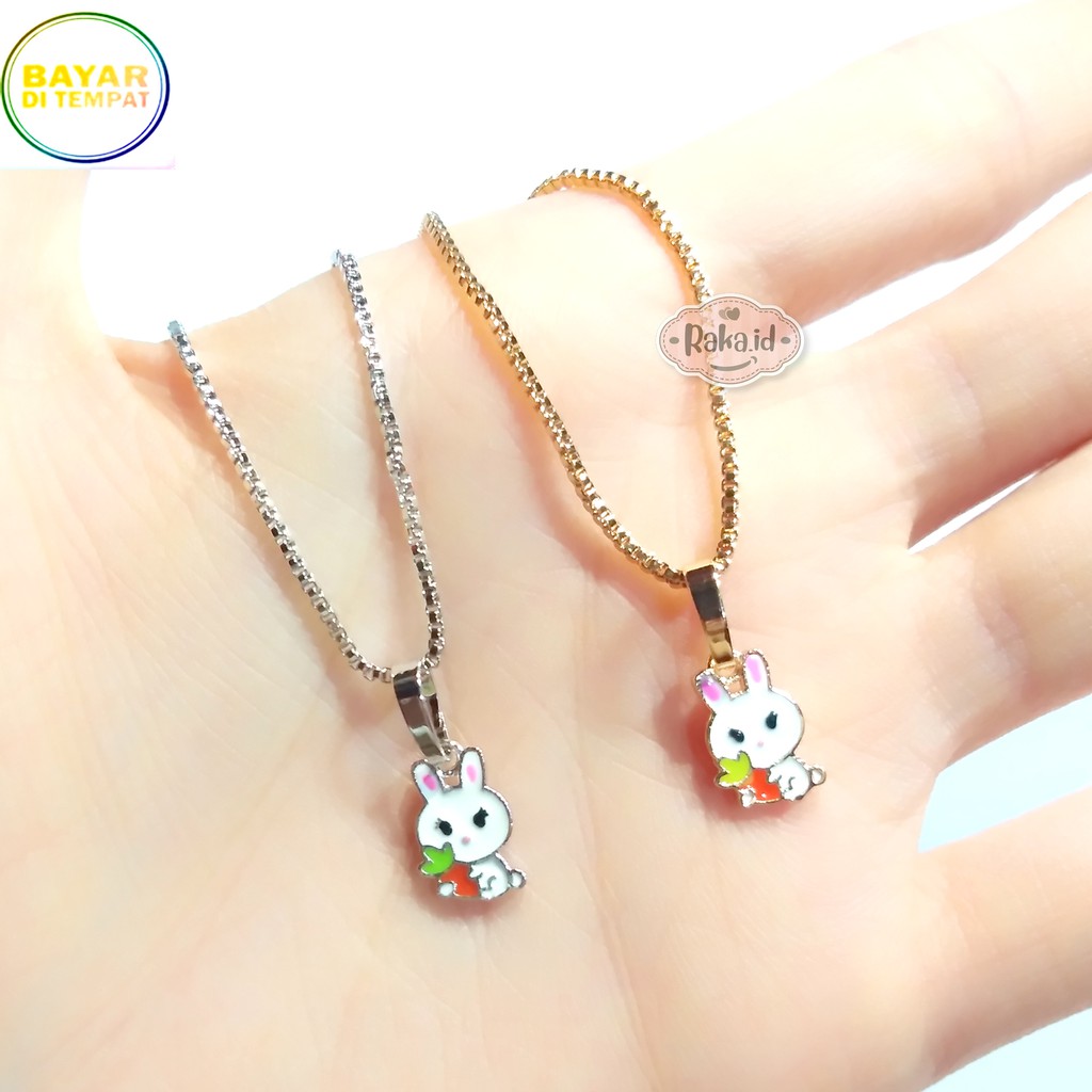 RAKA Acc - Kalung Anak Bunny Kelinci Xuping Perhiasan Cantik Anak Lapis Emas 18k 430