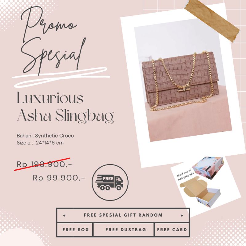 Mocca Series - Earthtone - Alfisabags - Korean Slingbag - FREE BOX (READY SIAP KIRIM BISA COD) TAS C