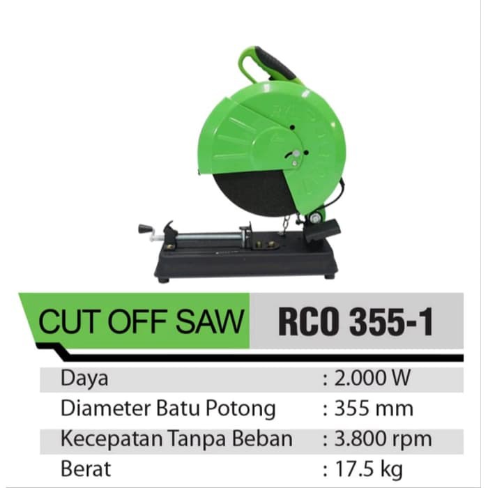 RYU TEKIRO RCO 3551 Mesin Cut Off Chop Saw 14 inch RYU