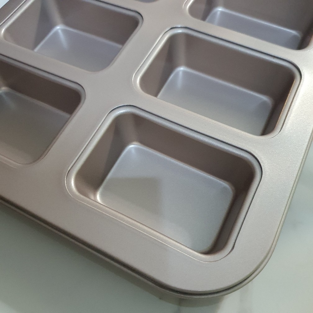 Cetakan Kue Chefmade 8 Cup Petite Loaf Pan Non-stick