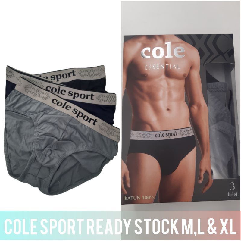 Cole Underwear Men - Celana dalam pria Cole Sport isi 3