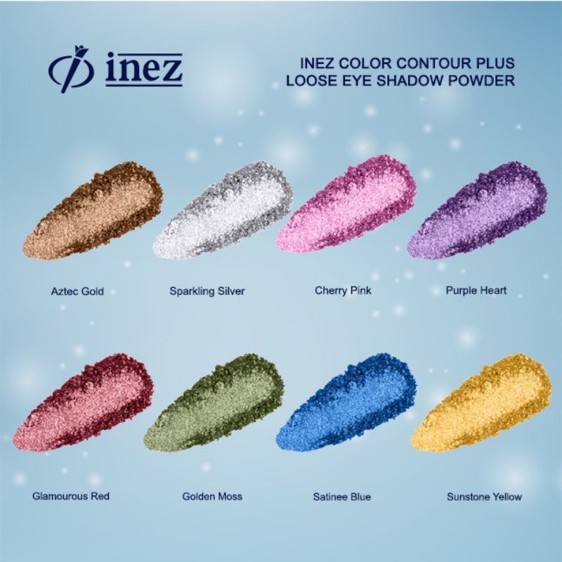 INEZ Color Contour Plus Loose Eyeshadow Powder - 1g