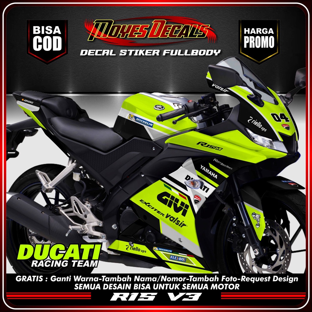 Decal R15 V3 Full Body Ducati Racing