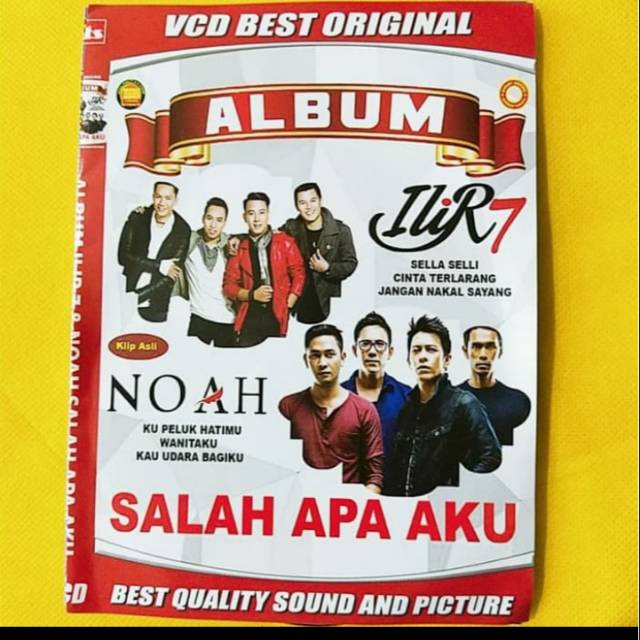 Terlaris vcd lagu klip asli Album NOAH & ILIR 7