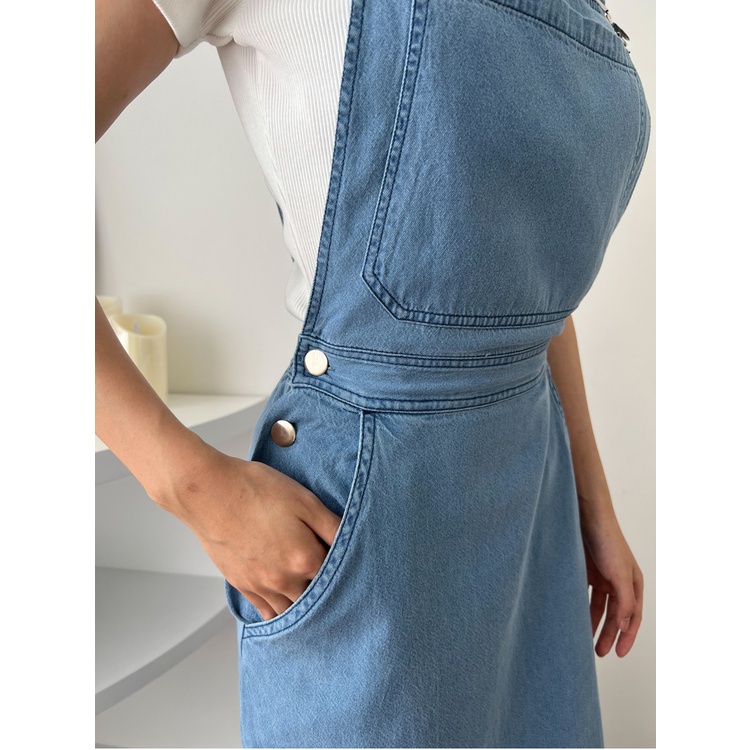 Kadaka D-0204 Overall Dress Denim Jeans Korea