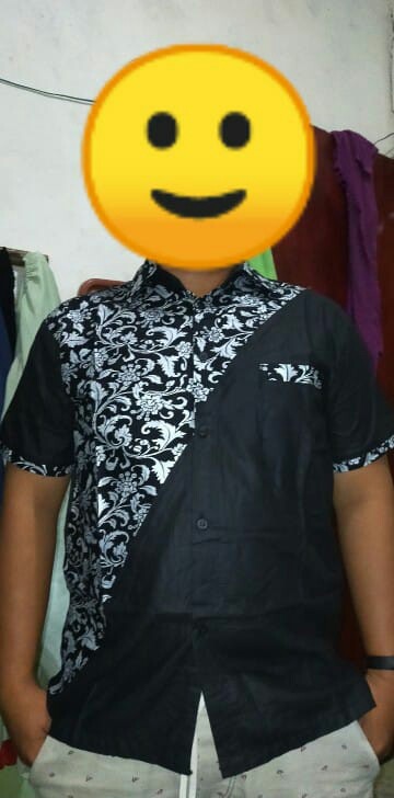Size M L Xl Xxl Xxxl Bswart Batik Hrb026 Kenongo Hem Pendek Padi