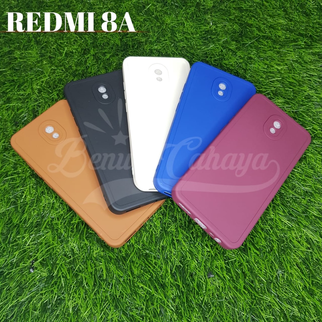 SOFTCASE MACARON REDMI 8A CASE MACARON PRO CAMERA 3D  - BC5