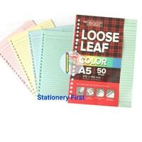 

Loose Leaf A5 Warna Campur Rainbow Big Boss Kertas Isi Binder isi 50 Lembar