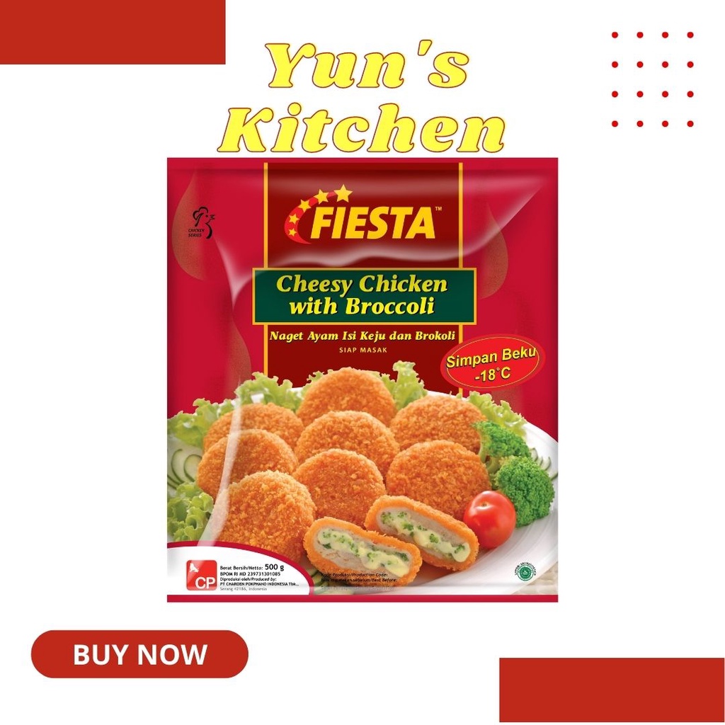 

Fiesta Cheesy Chicken Brocoli 500gr - Frozen Food