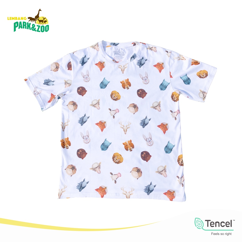 Lembang Park &amp; Zoo - T Shirt Fullprint Dewasa Unisex motif Animal Origami