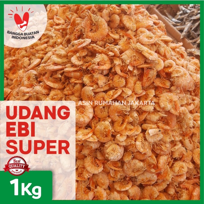 

PROMO Udang Ebi Super GRADE A Tanpa Kulit 1Kg / Udang Ebi Murah