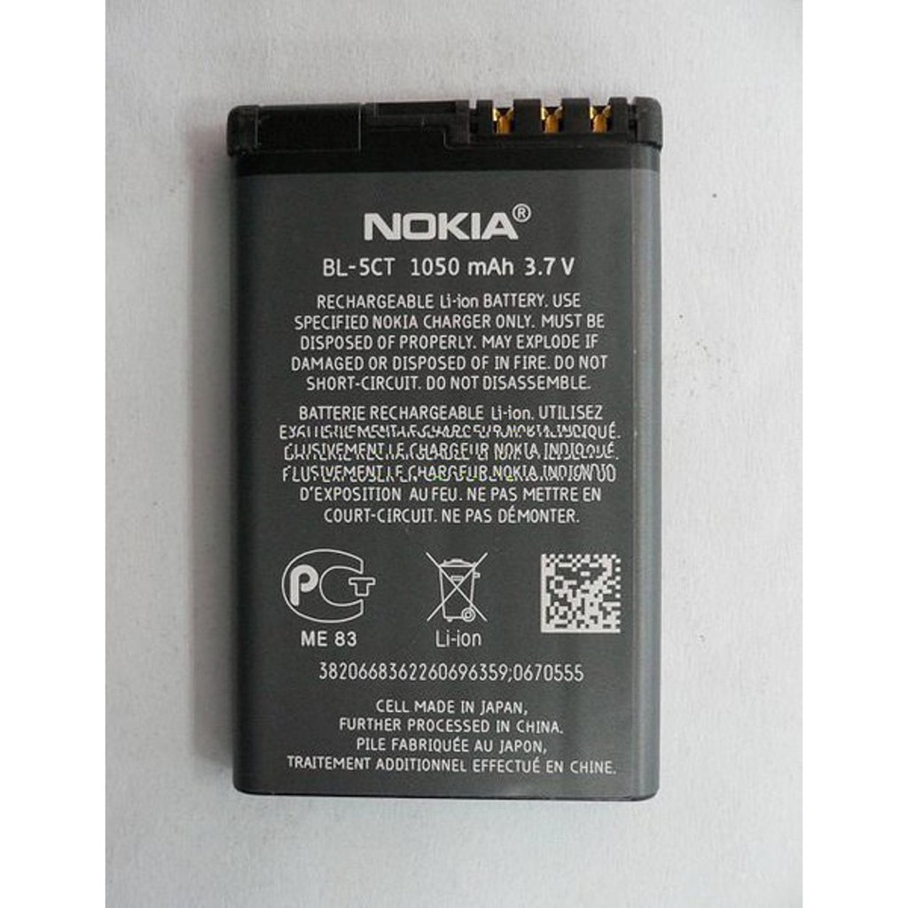 PREMIUM  Baterai Nokia BL-5CT Original 100% (baterai nokia bl-5ct bl5ct original,batre nokia bl-5ct