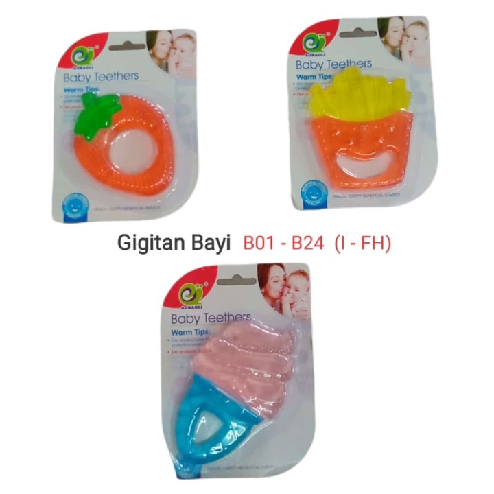 MAINAN GIGITAN BAYI TEETER BABY MERANGSANG TUMBUH GIGI BAYI XB039-2