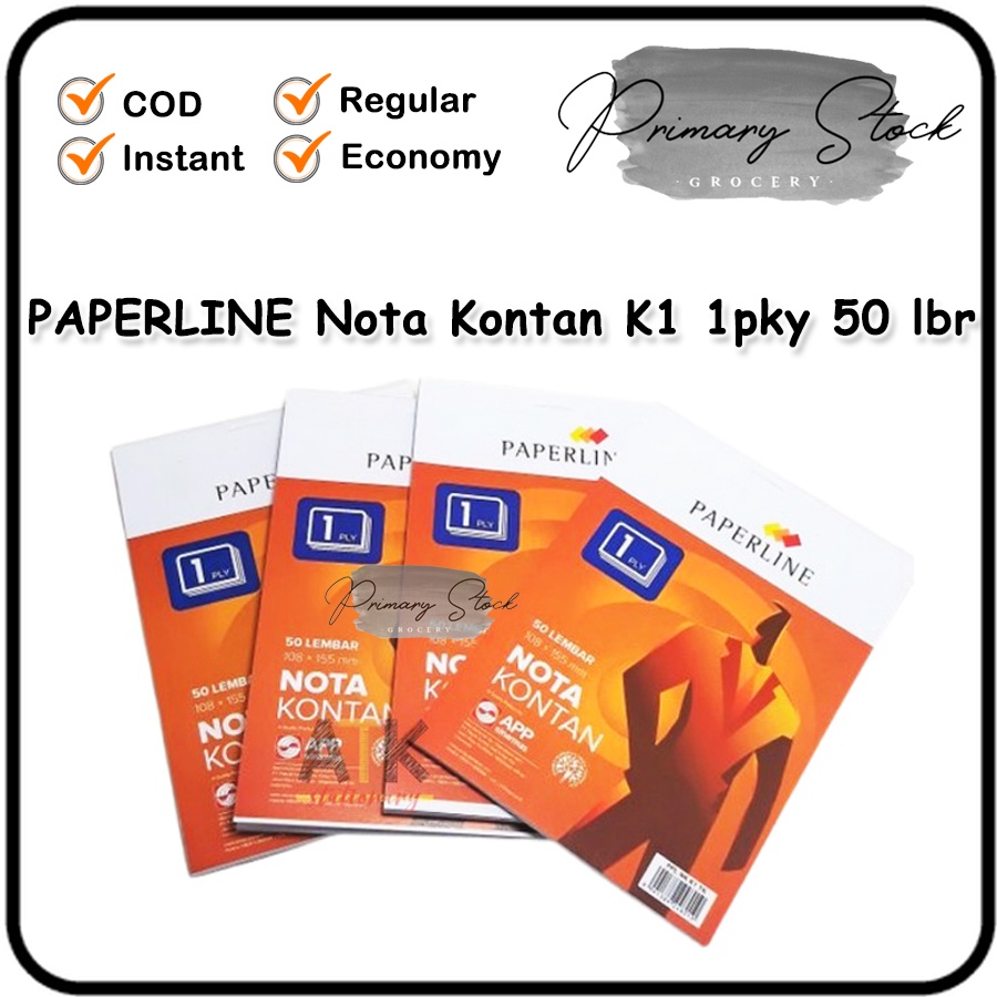 

Nota Kontan 1 ply Kecil Paperline K1 isi 50 Lembar - 1 pcs Buku
