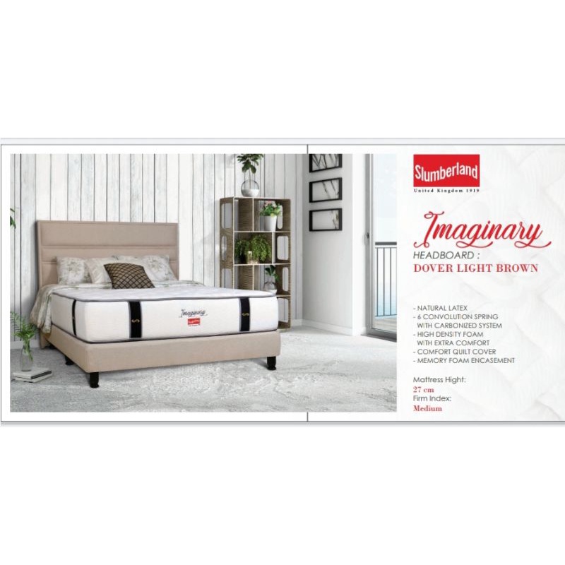 1SET/KASUR SLUMBERLAND SPRINGBED IMAGINARY SPRING LATEX