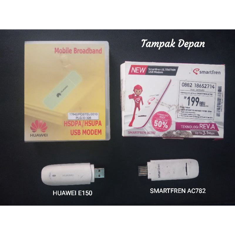 (PRELOVED) MODEM USB STICK HUAWEI E150 / MODEM USB STICK SMARTFREN AC782 - USB MODEM EVDO REV. A