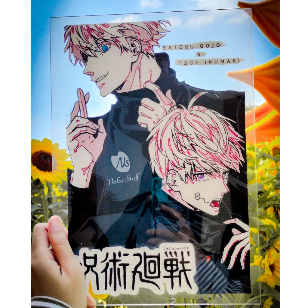 Custom Akrilik Anime Painting Glasspainting murah by Nako Stuff [CLOSE ORDER] BACA DESKRIPSI SEBELUM