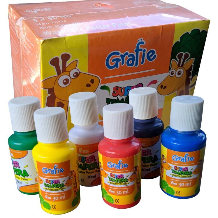 

[KODE PRODUK 6N7LS7845] Grafie Super Tempera 6 Warna @30 ml