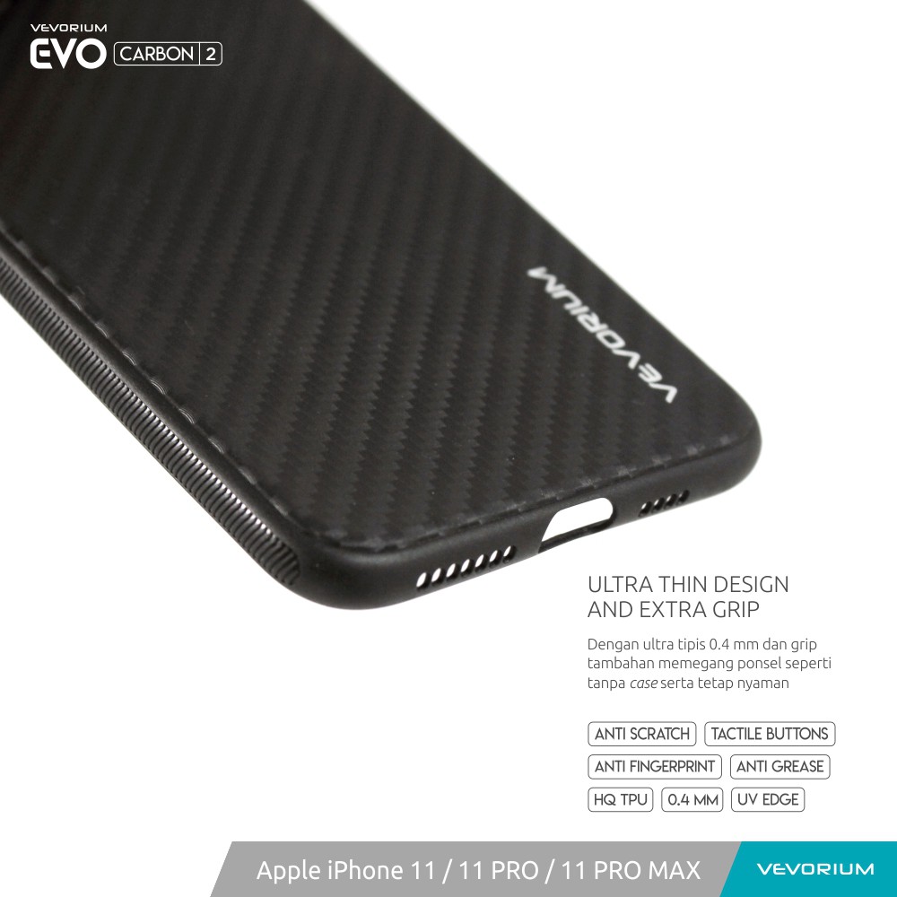 VEVORIUM EVO CARBON Apple iPhone 11 PRO MAX 11 PRO Softcase Soft Case