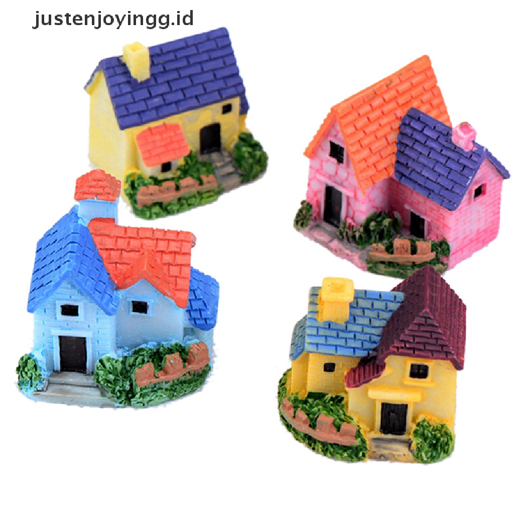 Miniatur Rumah Peri Bahan Resin Untuk Dekorasi Taman