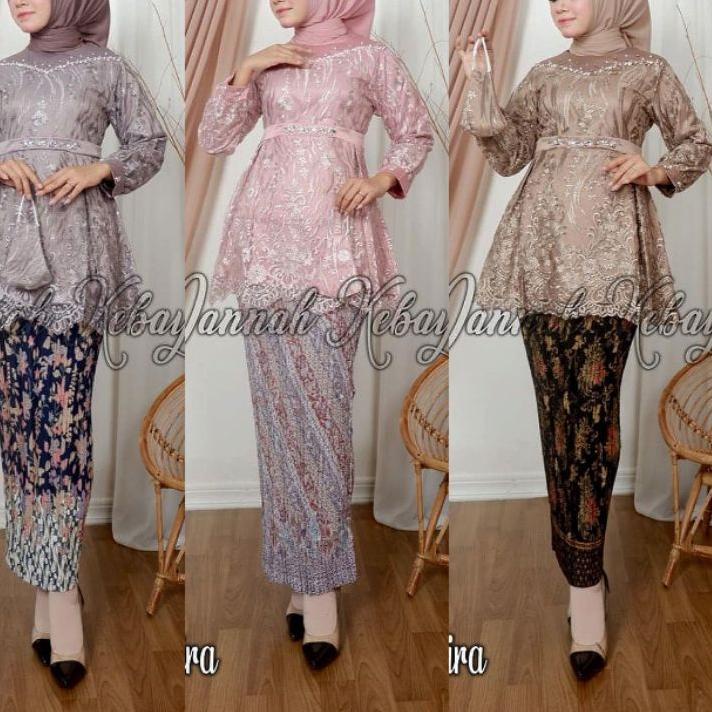 Serbuuuu.. Kebaya Tile Shabira > Setelan Kebaya Burkat / Kebaya Tunik / Kebaya Remaja / Kebaya Moder