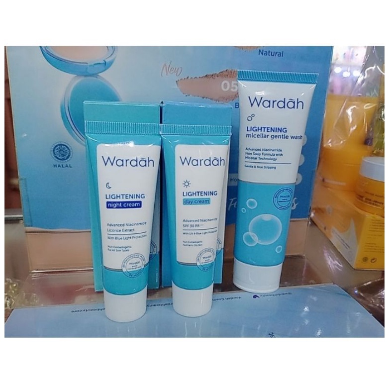 Wardah paket lightening series 3in 1