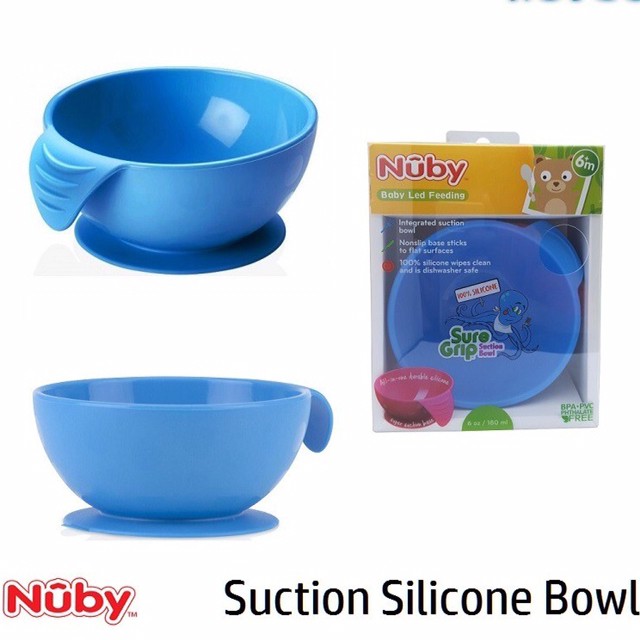 Nuby Baby Led Feeding Sure Grip - Biru