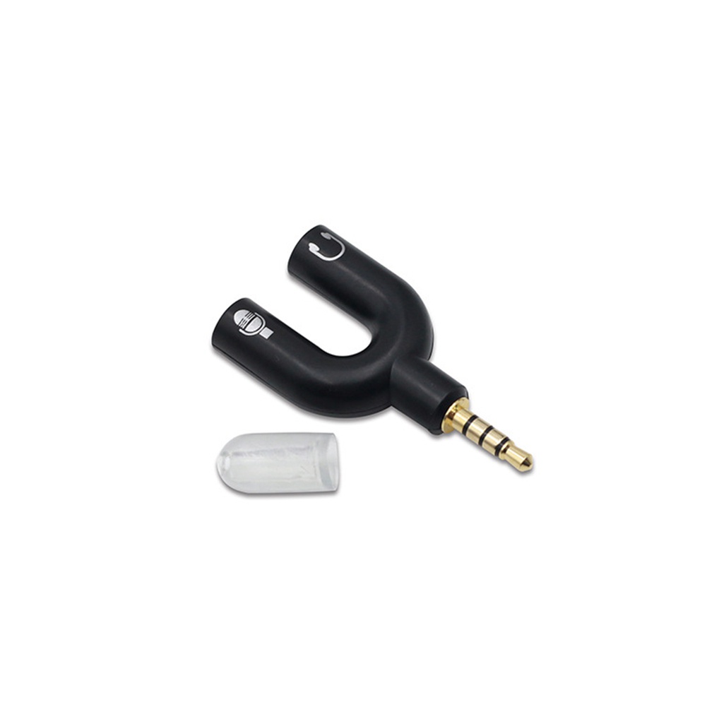 2 in 1 Adapter Konverter Splitter Audio Jack 3.5mm Male Ke Female Untuk Mikrofon