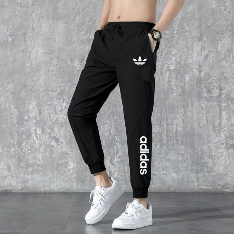 Celana Joger Pria Panjang Sablon Adidas warna hitam grey abumuda navy size m l xl xxl