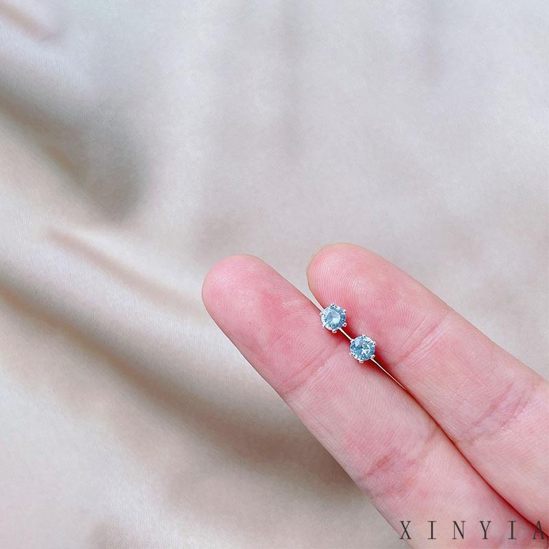 【COD】Anting Tusuk Motif Hati Kecil Lucu Ala Korea Untuk Wanita