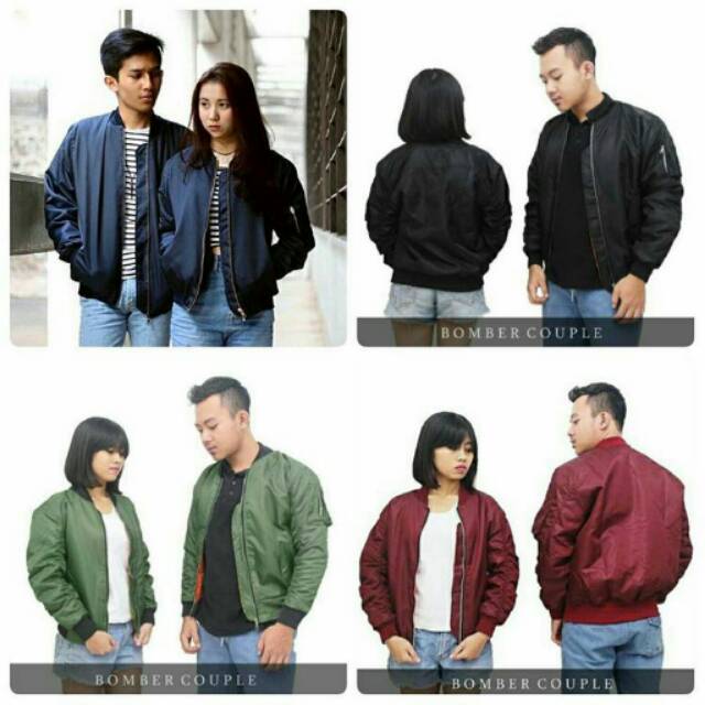 Jaket BOMBER COUPLE Polos/Jaket COUPLE BOMBER Polos