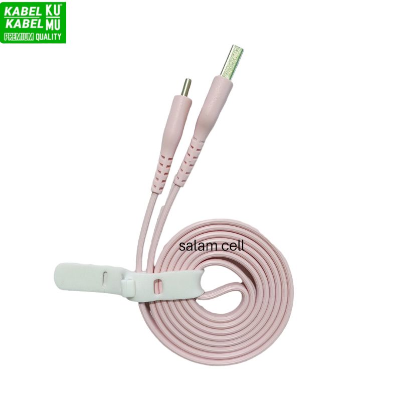 Kabel Data Type-C KuMu Fast Charging By Wellcomm Original Garansi Resmi