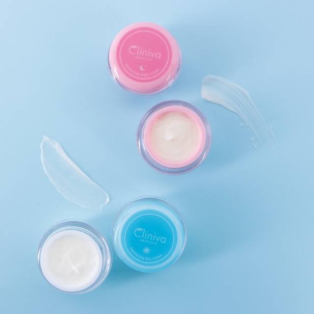 Paket Cliniva Skincare Krim Pagi + Krim Malam